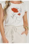 T-SHIRT FLOR ROSTO