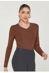 BLUSA CANELADA TÉRMICA V