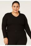 BLUSA CANELADA TÉRMICA V PLUS