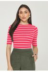 BLUSA MEIA MANGA LISTRAS