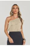 BLUSA OMBRO ÚNICO C/ BABADO