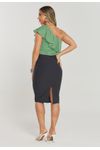 BLUSA OMBRO ÚNICO C/ BABADO
