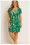 VESTIDO CURTO VISCO ESTAMPADA