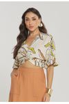 BLUSA VISCOSE ESTAMPADA