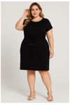 VESTIDO CANELADO PLUS SIZE