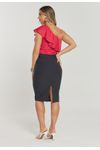 BLUSA OMBRO ÚNICO C/ BABADO