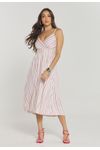 VESTIDO ALÇA LISTRADO