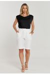 BLUSA TRICÔ DECOTE DRAPEADO