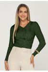 BLUSA TRICÔ EFEITO TORCIDO