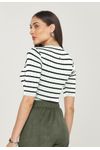 BLUSA MEIA MANGA LISTRAS