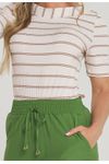BLUSA LISTRADA C/ MANGAS