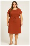 VESTIDO CANELADO PLUS SIZE