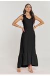 VESTIDO FLUID COM FLOR