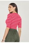 BLUSA MEIA MANGA LISTRAS