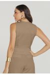 BLUSA ALFAIATARIA C/ BOTÕES