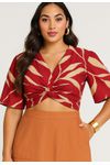 BLUSA VISCOSE ESTAMPADA