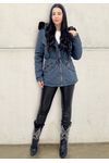 PARKA FEMININA REVERSÍVEL 
