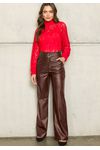CALÇA WIDE LEG COURO SINTÉTICO 