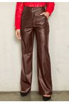 CALÇA WIDE LEG COURO SINTÉTICO 