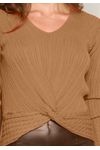 BLUSA TRICÔ ENTRELAÇADA 