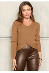 BLUSA TRICÔ ENTRELAÇADA 