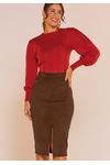 SAIA MIDI SUEDE