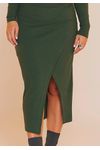 VESTIDO MIDI CANELADO