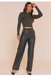 CALÇA WIDE LEG PU