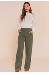 CALÇA WIDE LEG SARJA