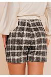 SHORT JACQUARD CABERNET