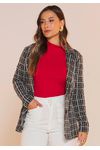 BLAZER JACQUARD CABERNET