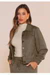 JAQUETA SUEDE SARJADA