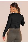 BLUSA CANELADA COM BOTÕES