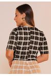 BLUSA JACQUARD CABERNET