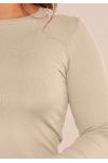 BLUSA CANELADA TÉRMICA BÁSICA