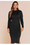 VESTIDO TRICÔ CANELADO