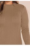 VESTIDO TRICÔ CANELADO