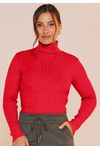 BLUSA TRICÔ GOLA ALTA