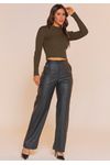 BLUSA CROPPED TRICÔ CANELADO
