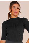 BLUSA MEIA MANGA TRICÔ