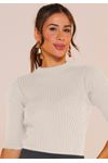 BLUSA MEIA MANGA TRICÔ