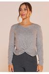 BLUSA TRICÔ ENTRELAÇADA