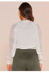 BLUSA YORK MANGA RENDADA