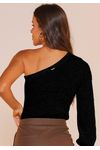 BLUSA TRICÔ OMBRO ÚNICO
