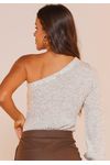 BLUSA TRICÔ OMBRO ÚNICO