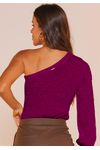 BLUSA TRICÔ OMBRO ÚNICO