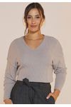 PULL PLUMA DECOTE V