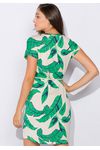 Vestido Viscolycra Estampado Curto