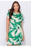 Vestido Viscolycra Estampado Curto