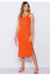 Vestido Canelado Alça